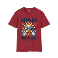 Smiles and happiness unisex softstyle tee