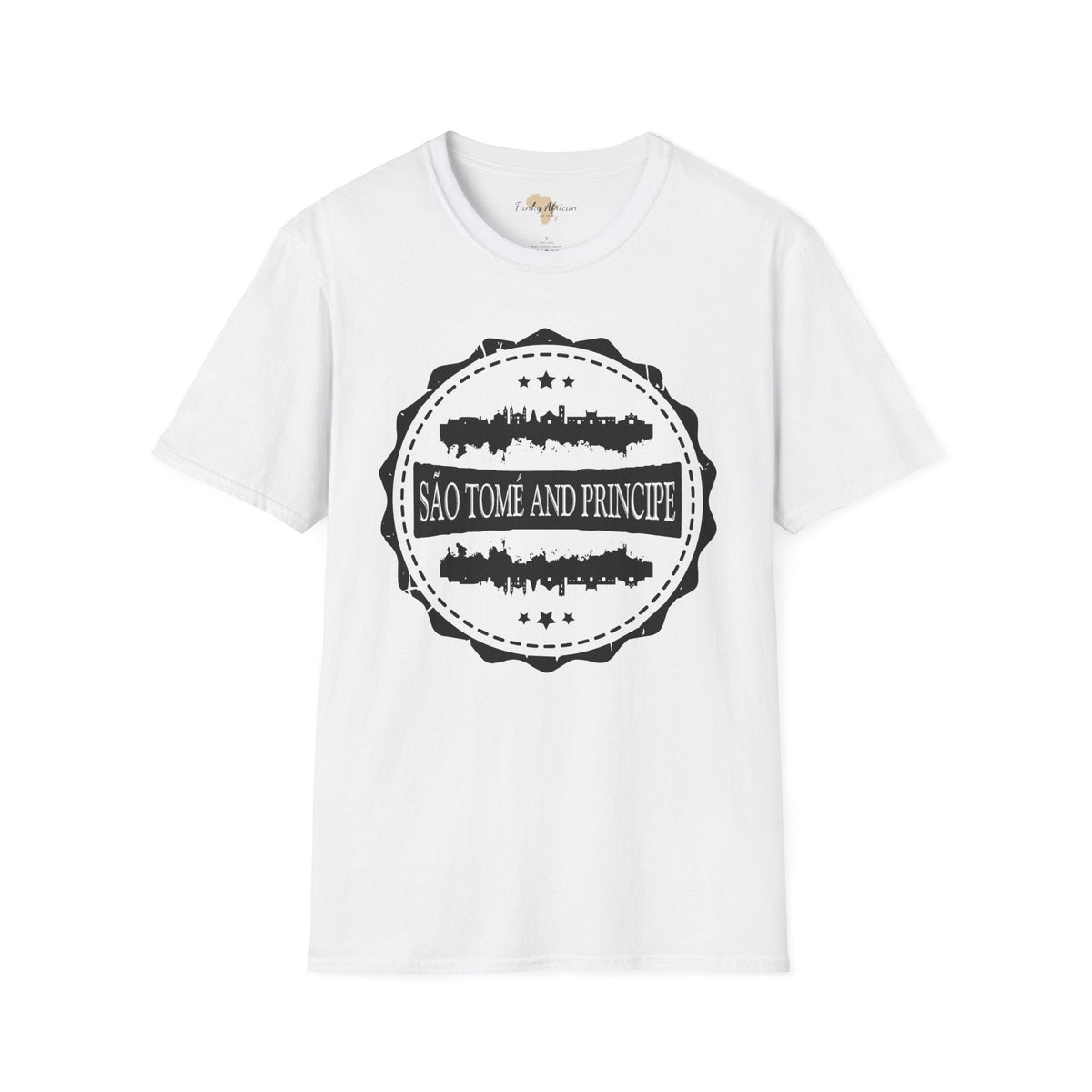 São Tomé and Príncipe Stamp unisex tee Funky African