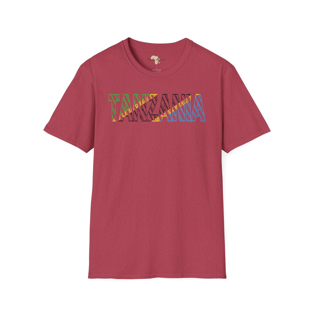 Tanzania text unisex softstyle tee Funky African