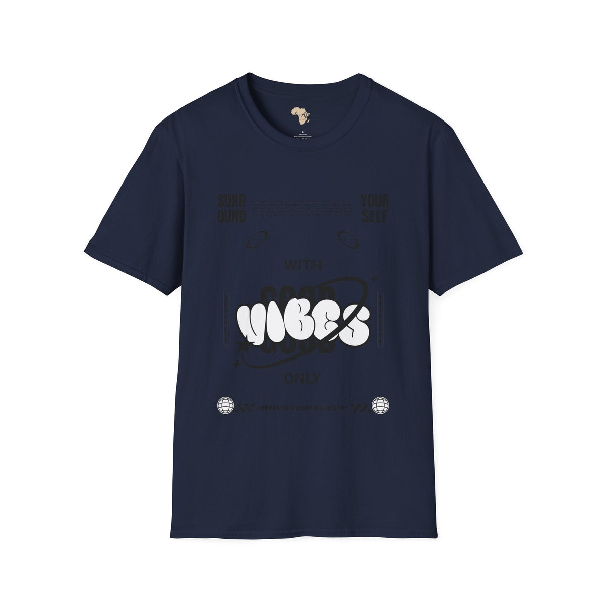Surround yourself with good vibes unisex softstyle tee Funky African