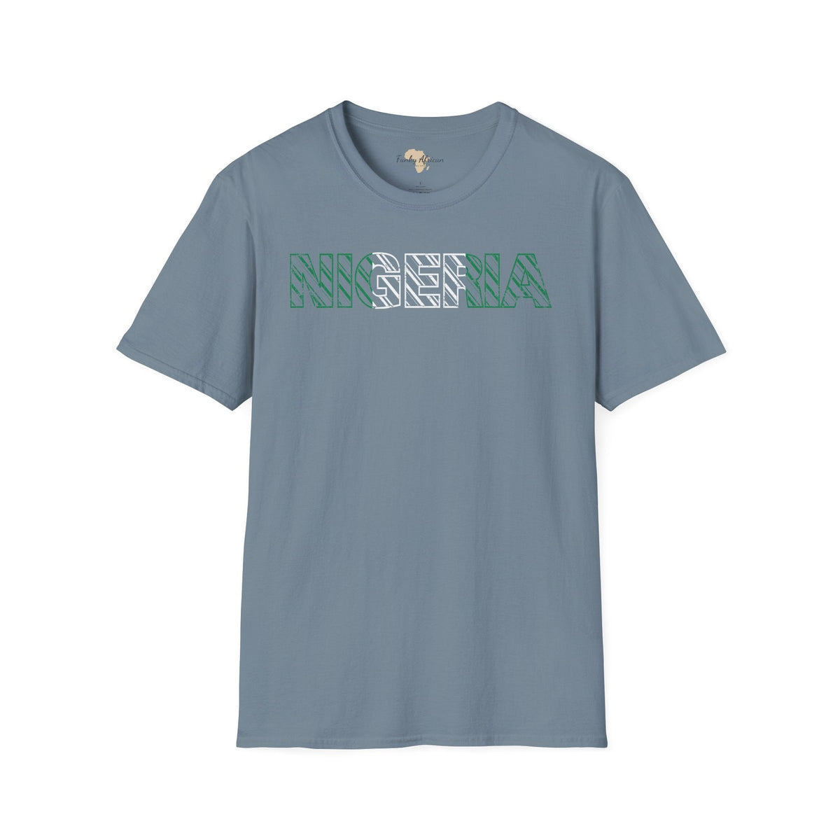 Nigeria text unisex softstyle tee Funky African