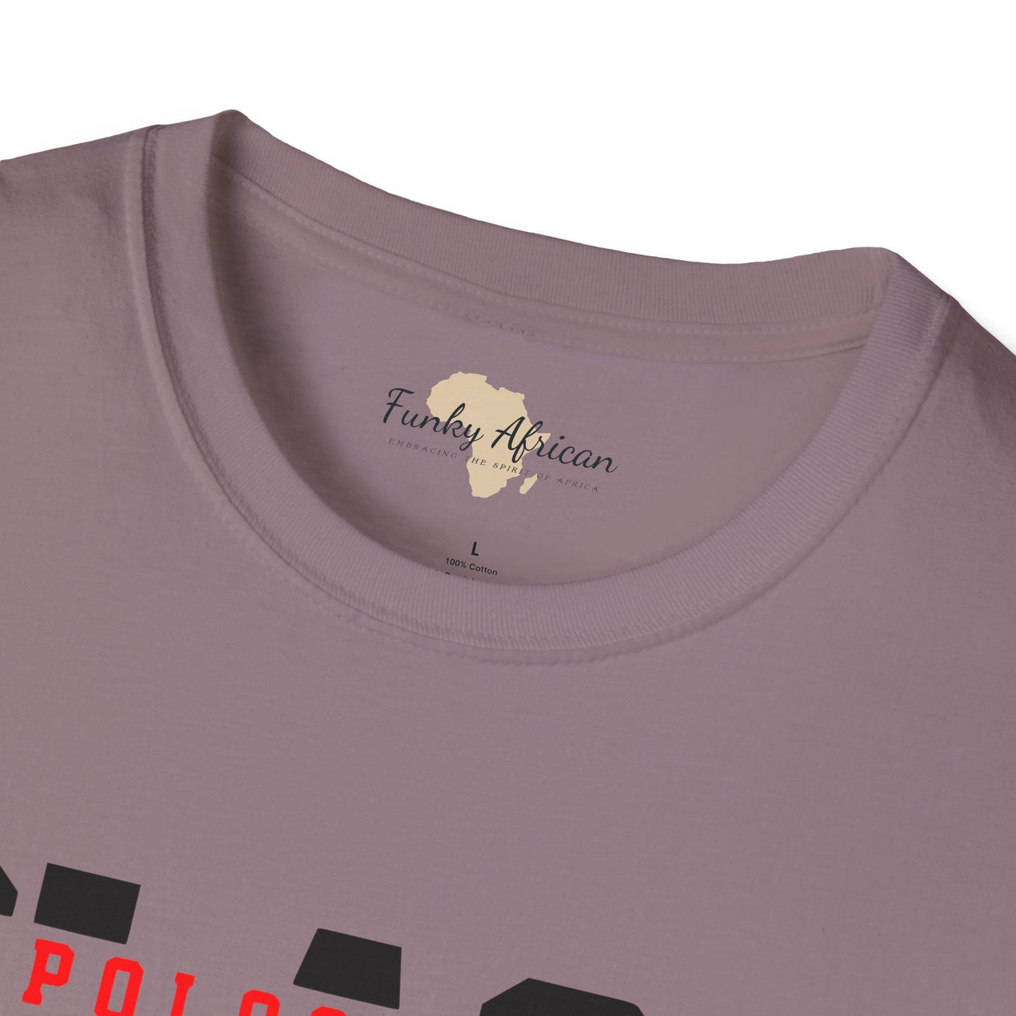 Unapologetically black unisex softstyle tee