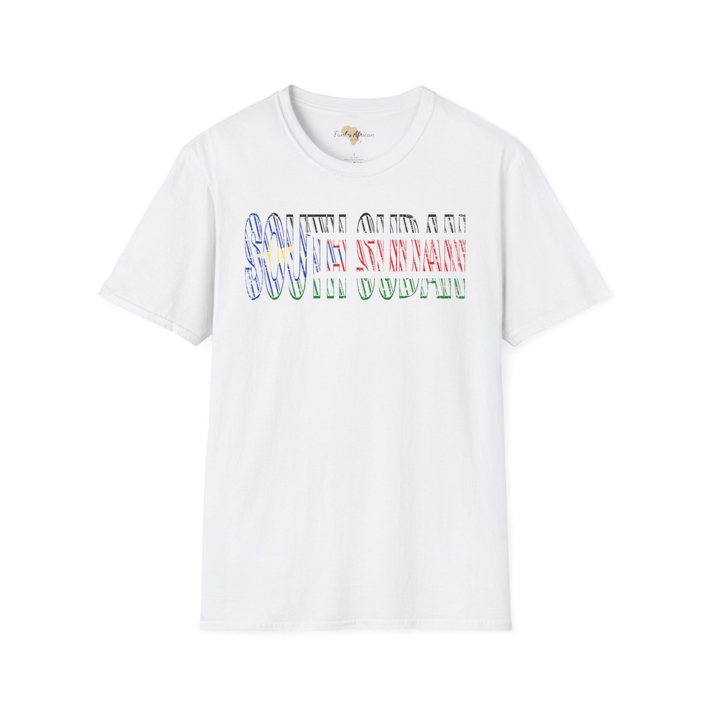 South Sudan text unisex softstyle tee