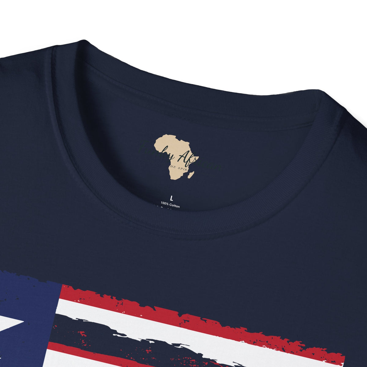 Liberia strip unisex softstyle tee Funky African