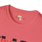 Unapologetically black unisex softstyle tee