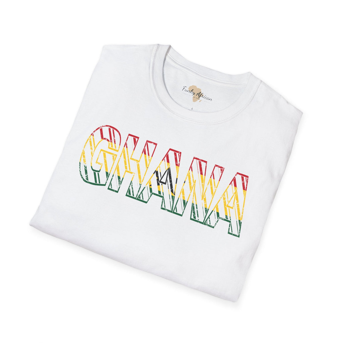 Ghana text unisex softstyle tee Funky African