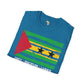 São Tomé and Príncipe strip unisex softstyle tee