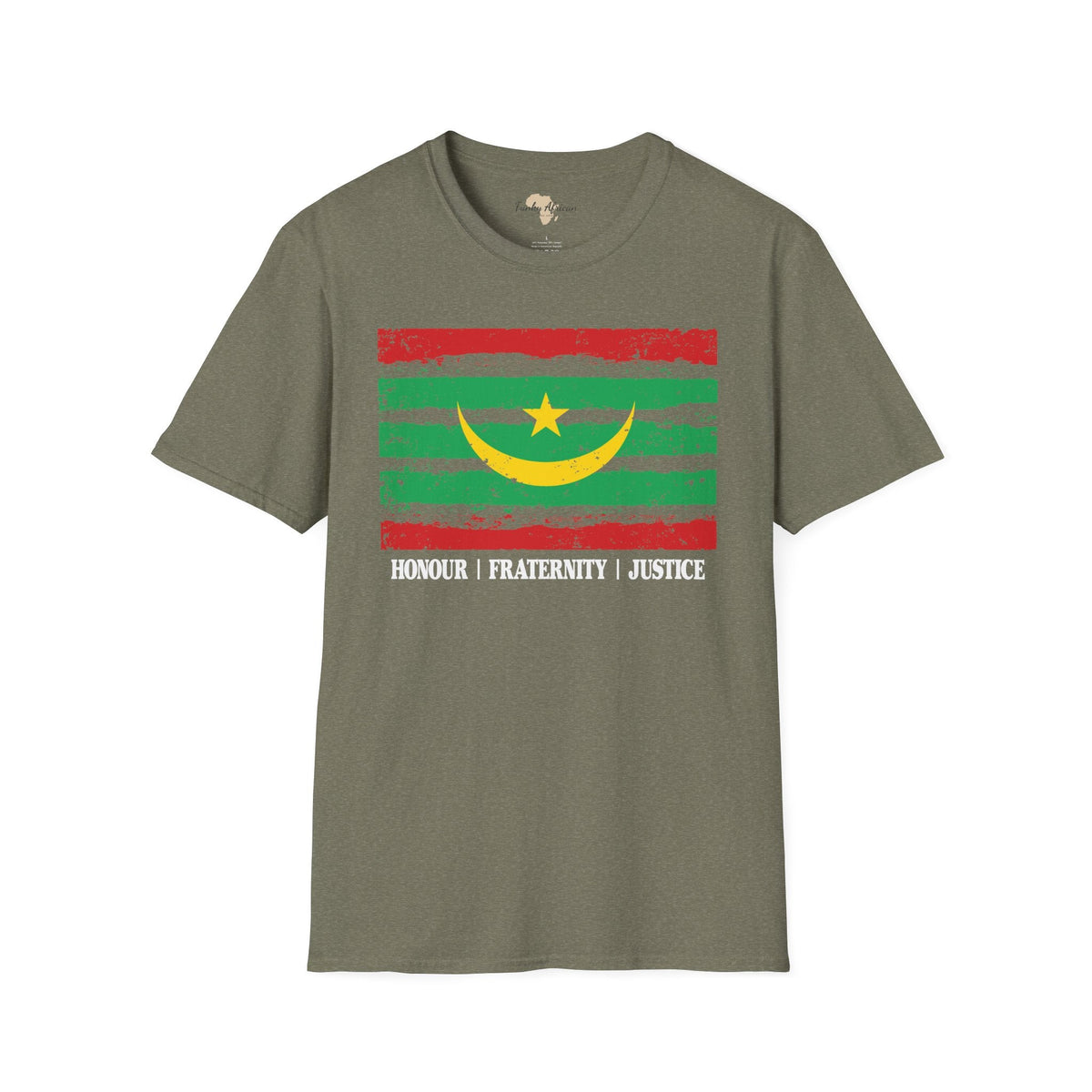 Mauritania strip unisex softstyle tee Funky African
