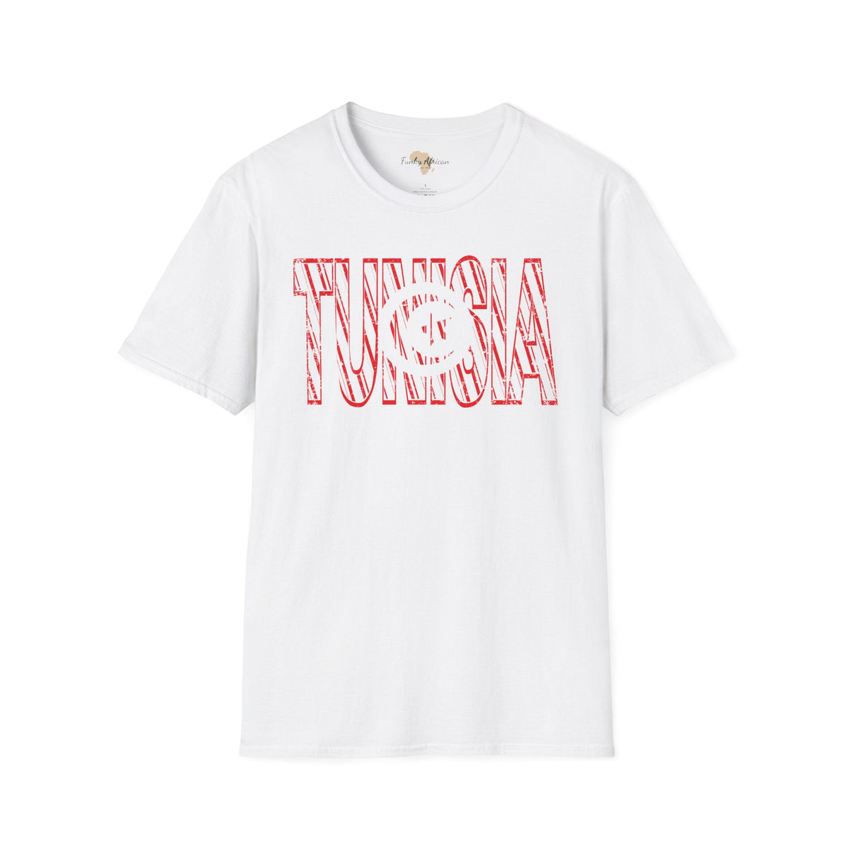 Tunisia text unisex softstyle tee Funky African