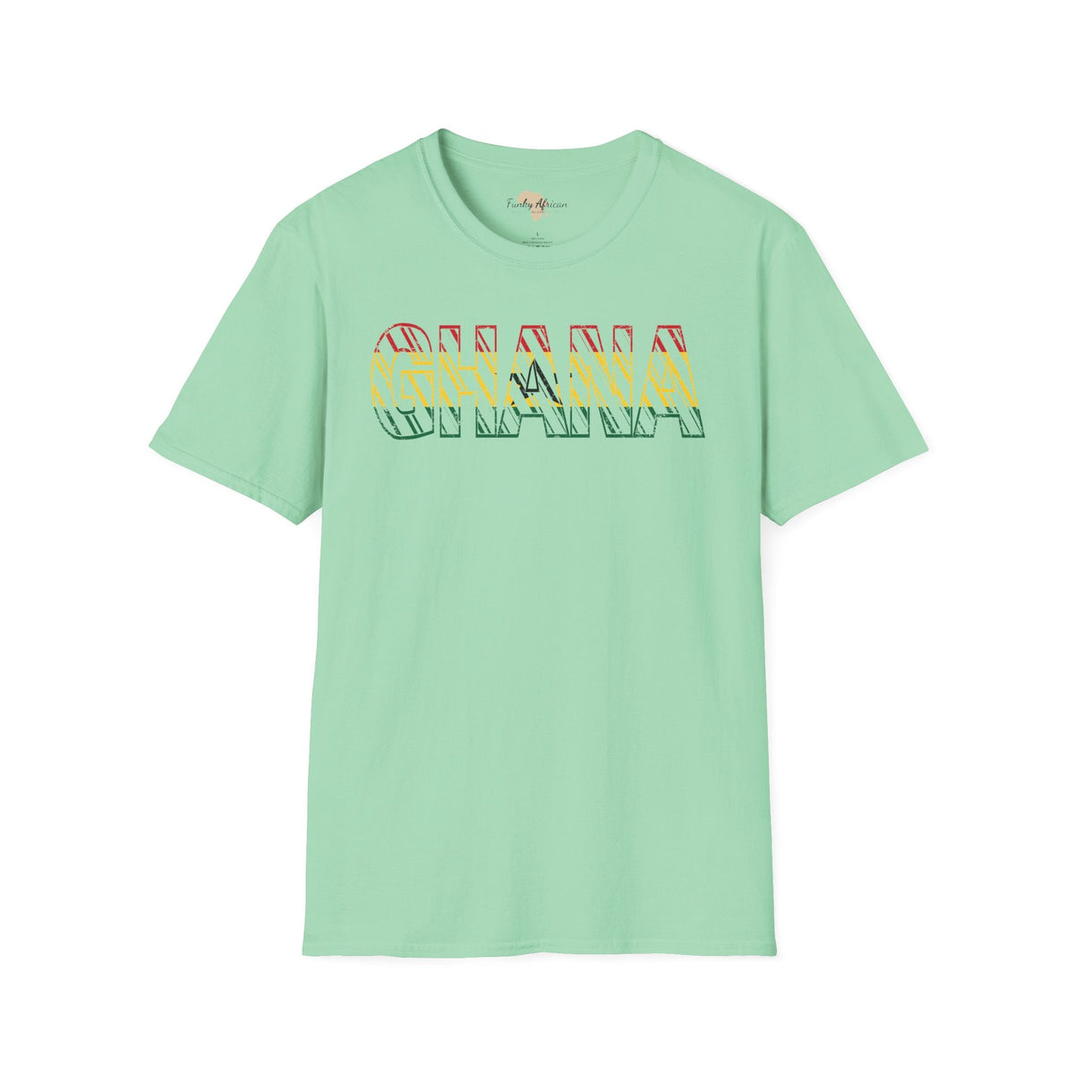 Ghana text unisex softstyle tee Funky African