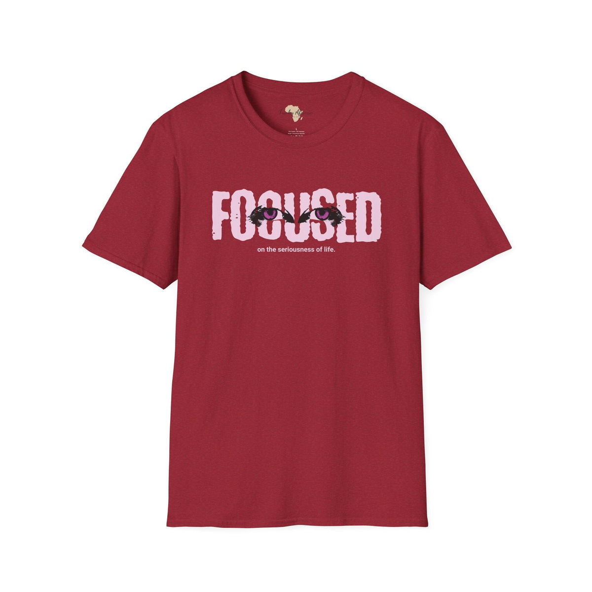 Focused unisex softstyle tee Funky African