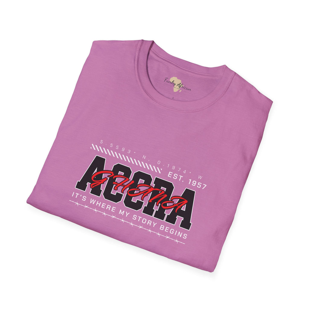 Accra Ghana unisex softstyle tee Funky African