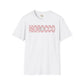 Morocco text unisex softstyle tee