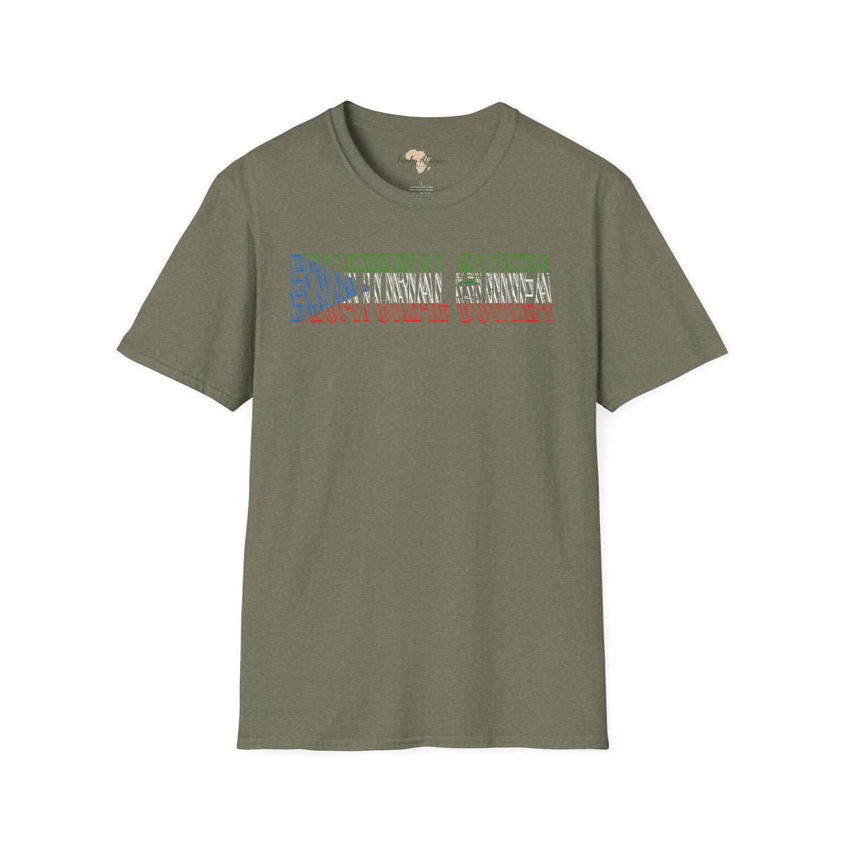 Equatorial Guinea text unisex softstyle tee Funky African