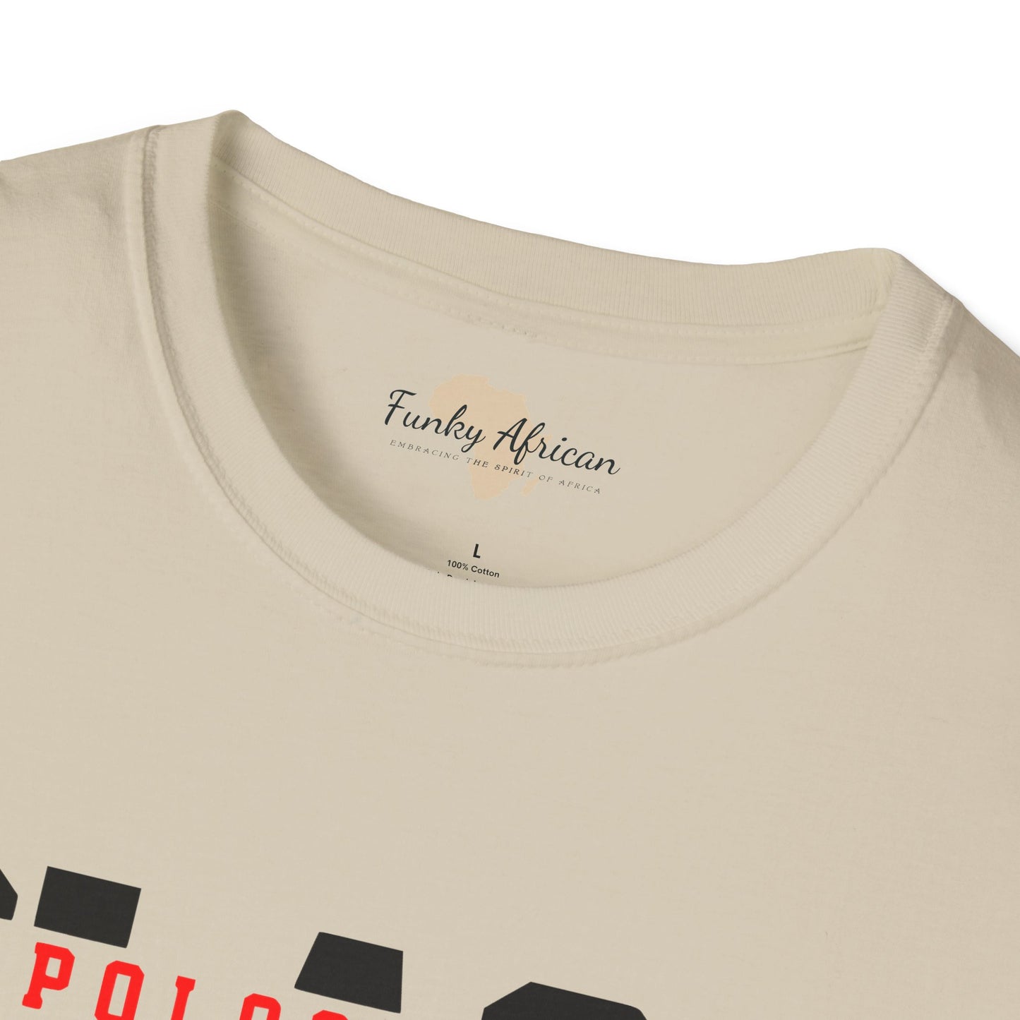 Unapologetically black unisex softstyle tee