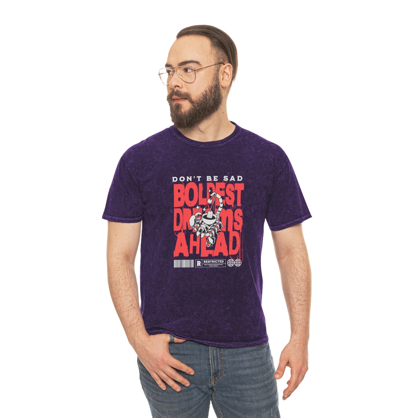 Don't be sad unisex wash tee