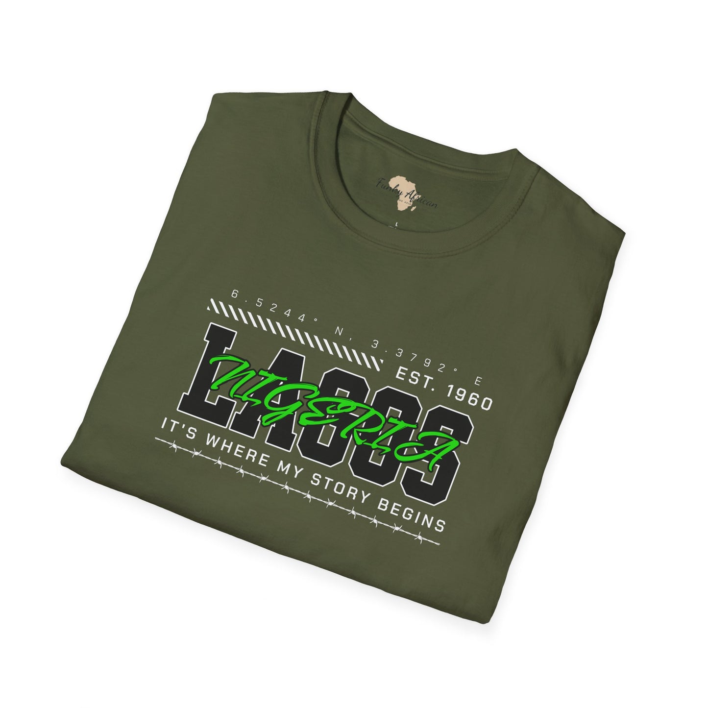Lagos nigeria unisex softstyle tee