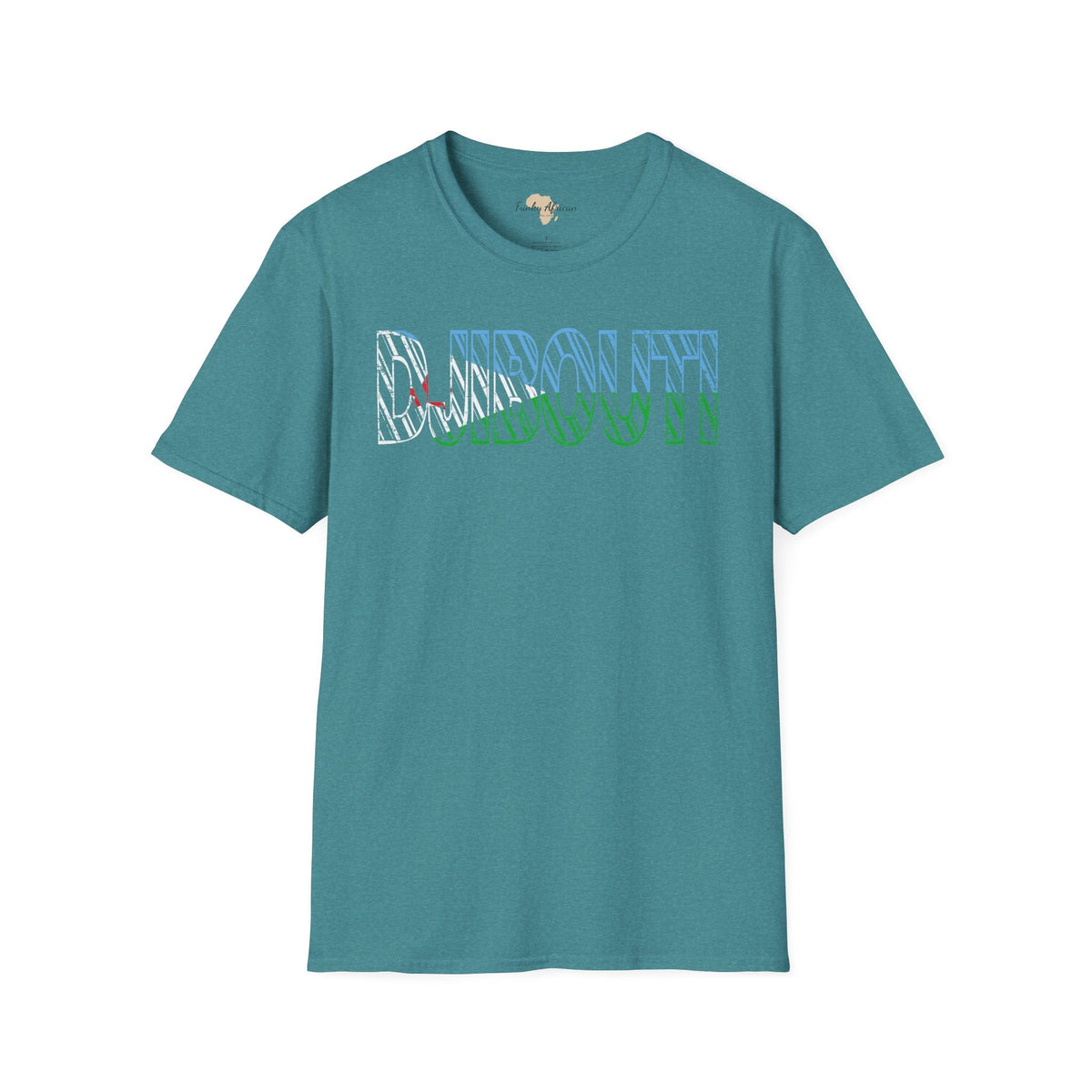 Djibouti text unisex softstyle tee Funky African