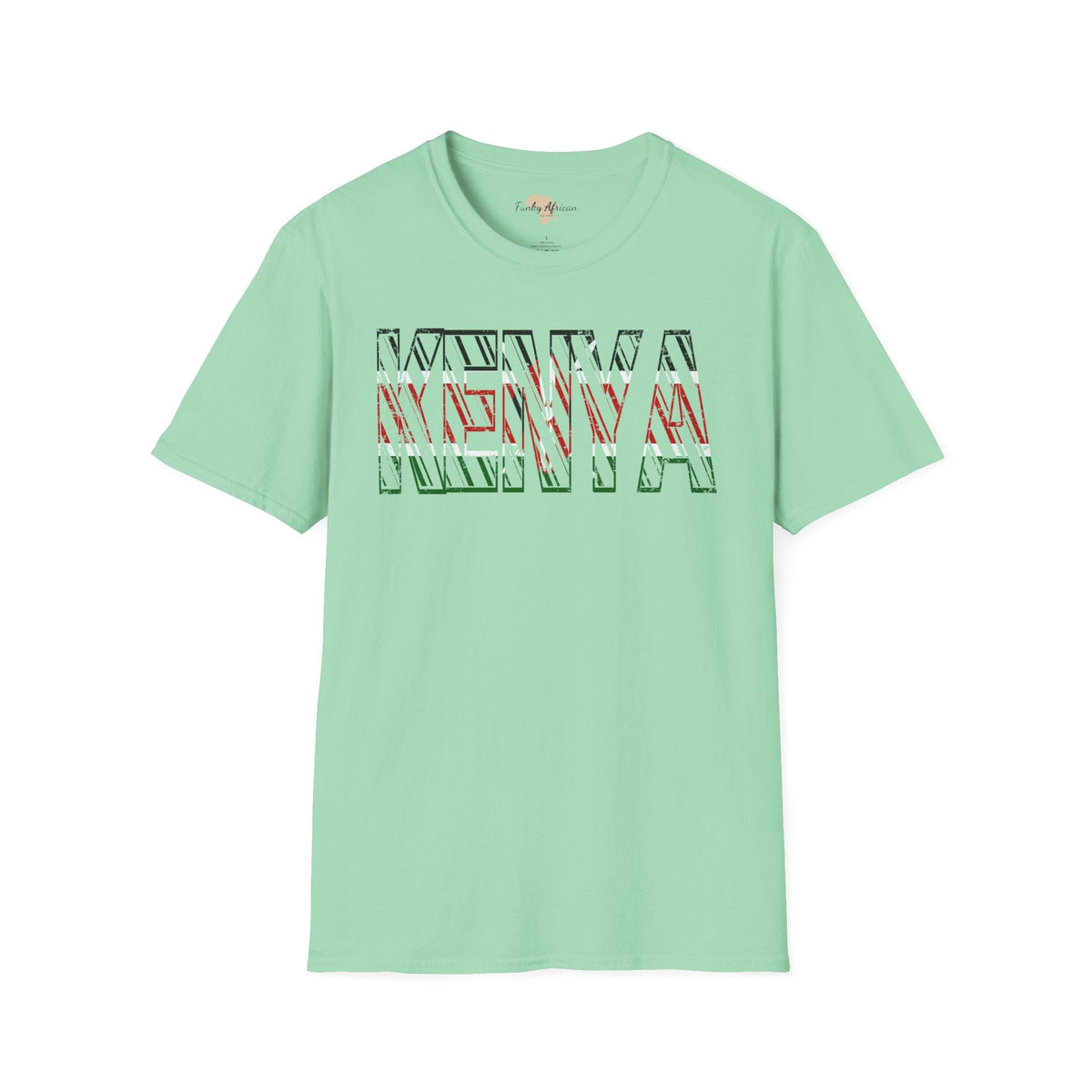 Kenya text unisex softstyle tee Funky African