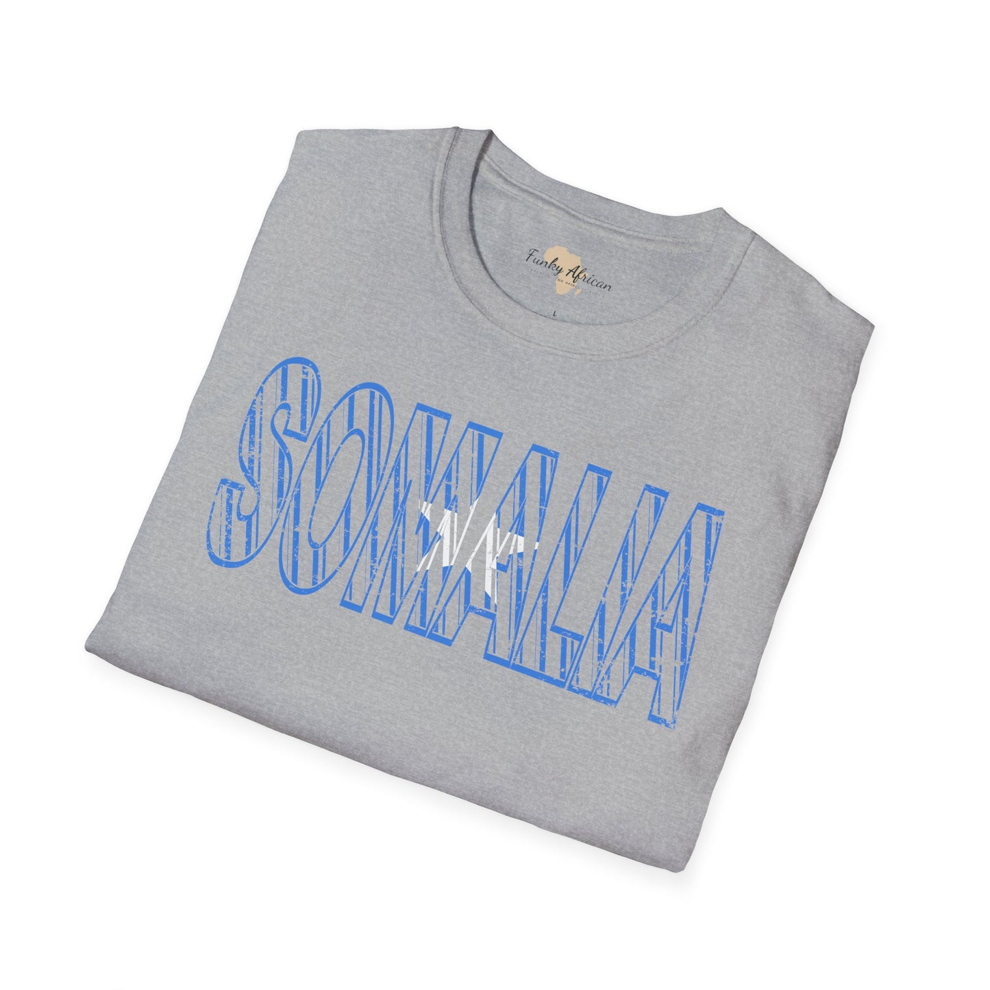 Somalia text unisex softstyle tee
