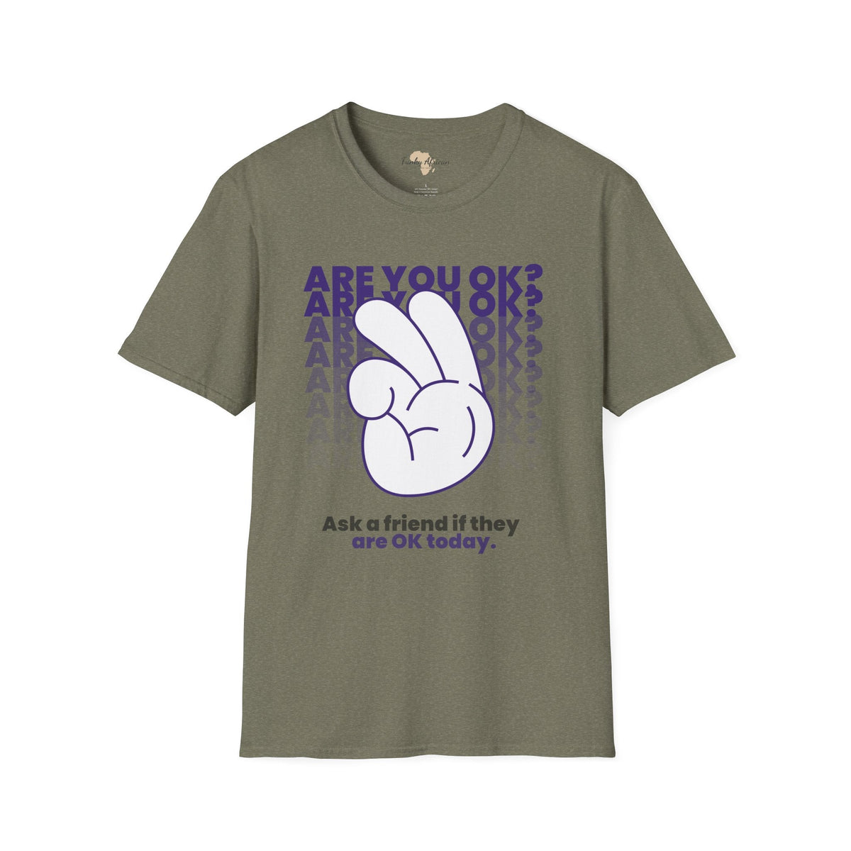 Are you ok unisex softstyle tee Funky African