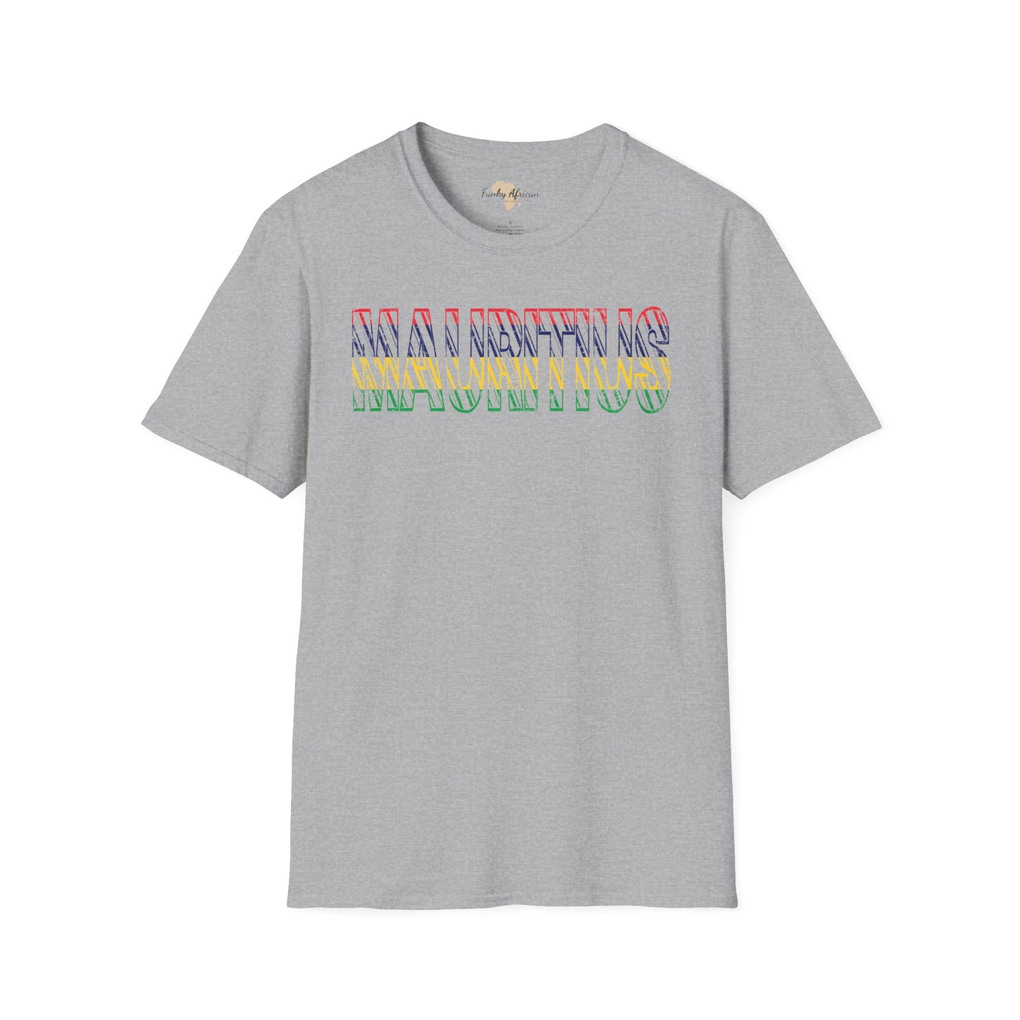 Mauritius text unisex softstyle tee
