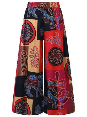 African Ethnic Style Ladies Loose Casual Pants Funky African