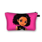 African girl cosmetic bag Funky African