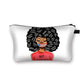 African girl cosmetic bag Funky African