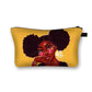 African girl cosmetic bag Funky African