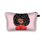 African girl cosmetic bag Funky African