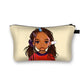 African girl cosmetic bag Funky African