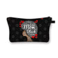 African girl cosmetic bag Funky African