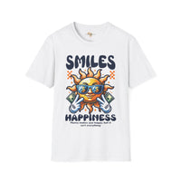 Smiles and happiness unisex softstyle tee