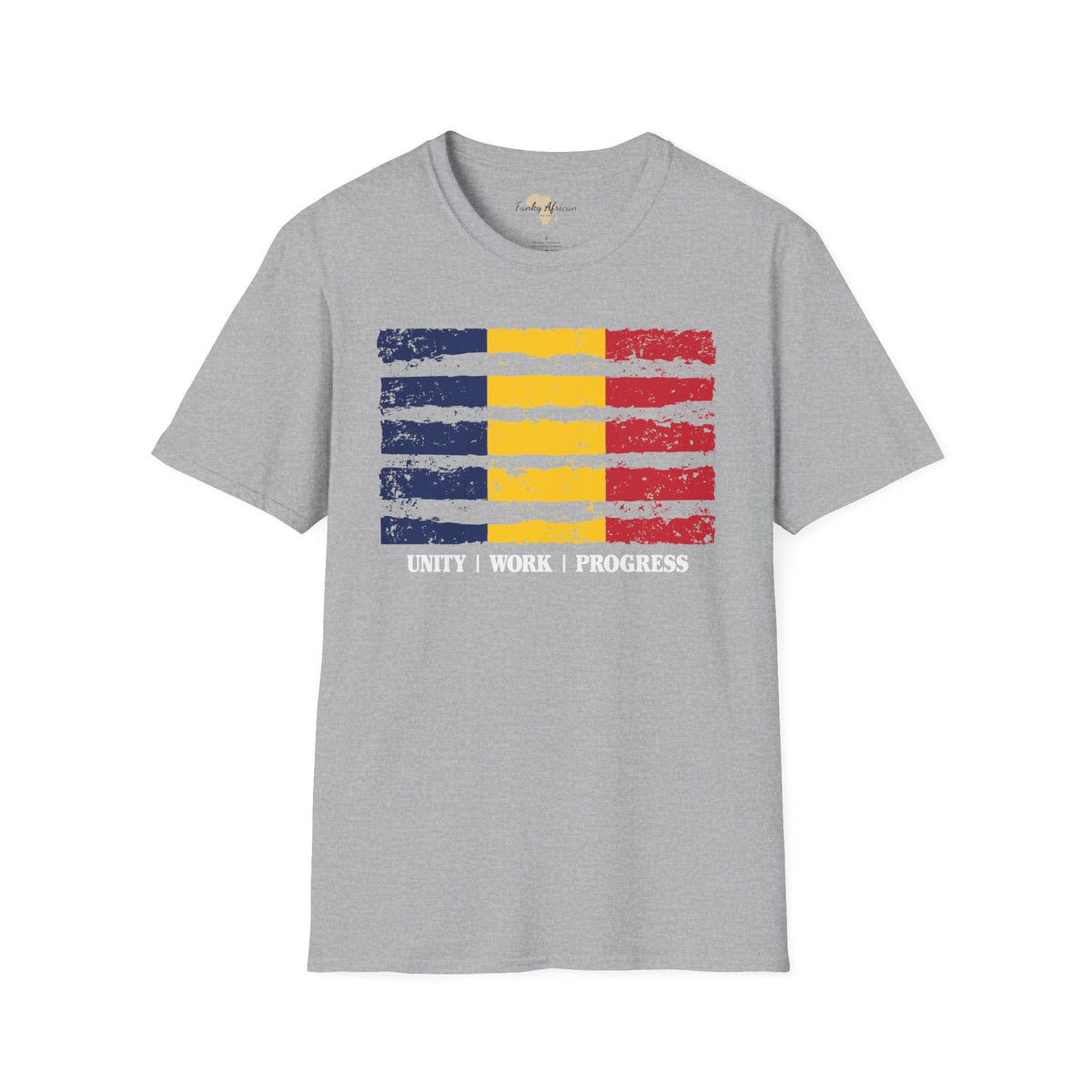 Chad strip unisex softstyle tee Funky African