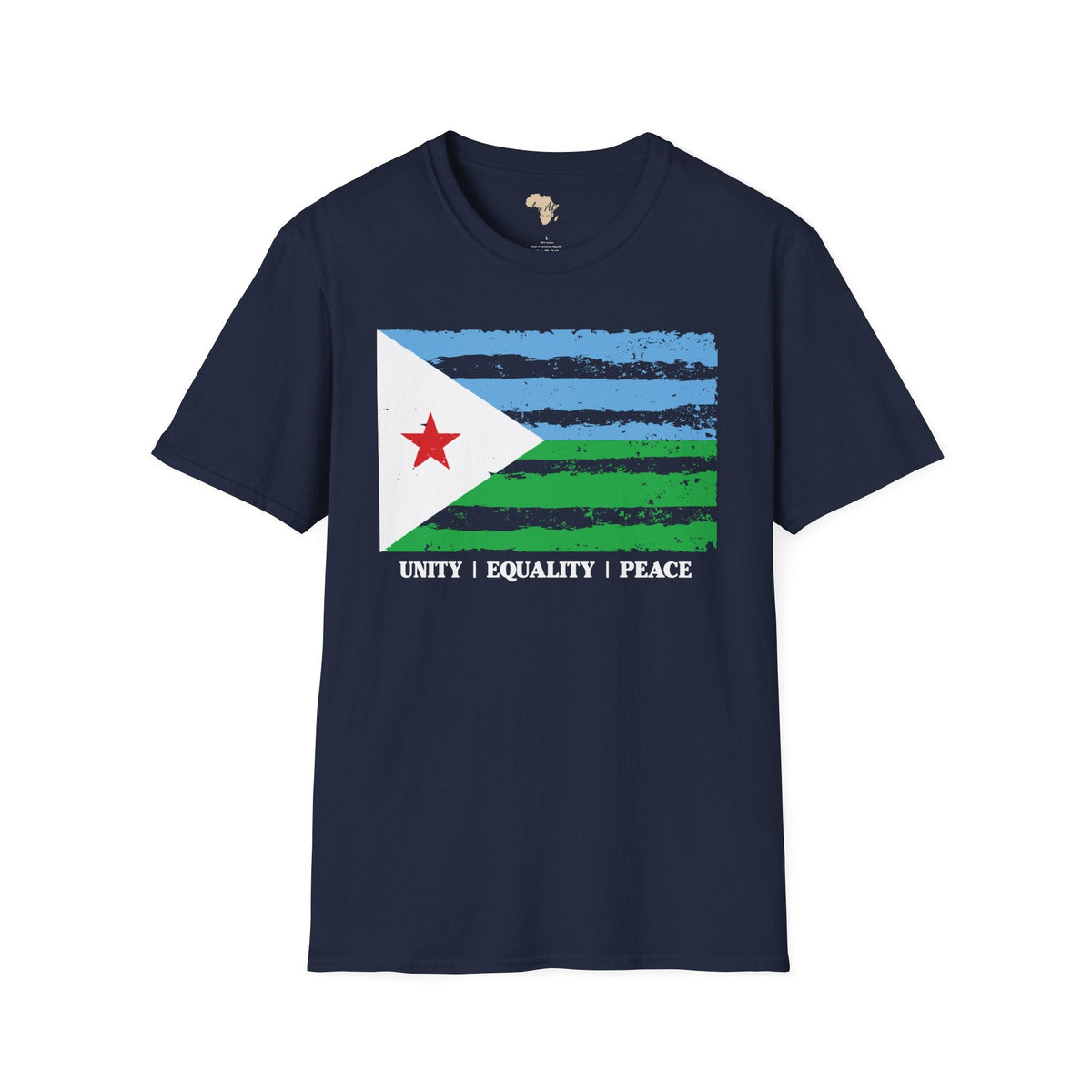 Djibouti strip unisex softstyle tee Funky African