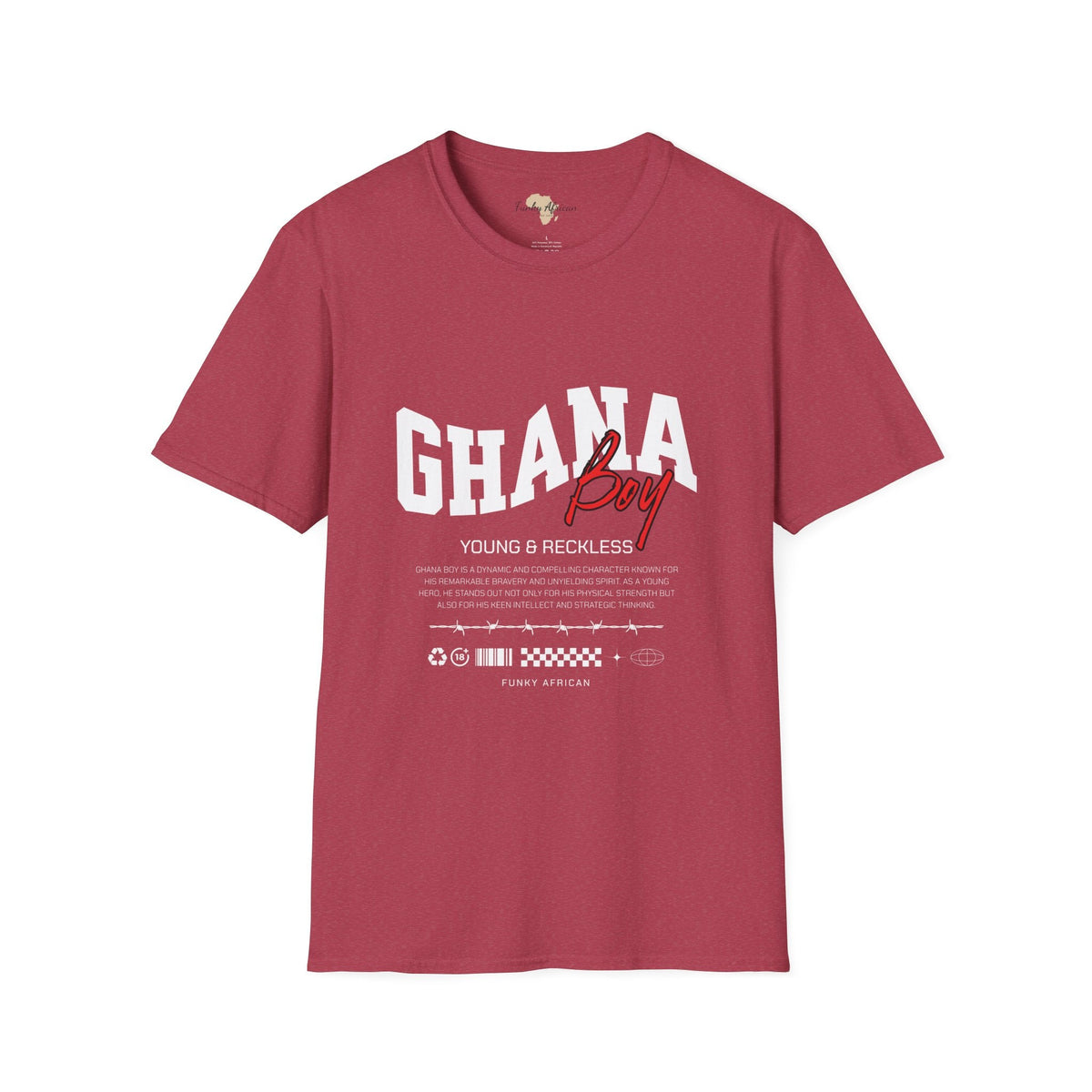 Ghana boy unisex softstyle tee Funky African