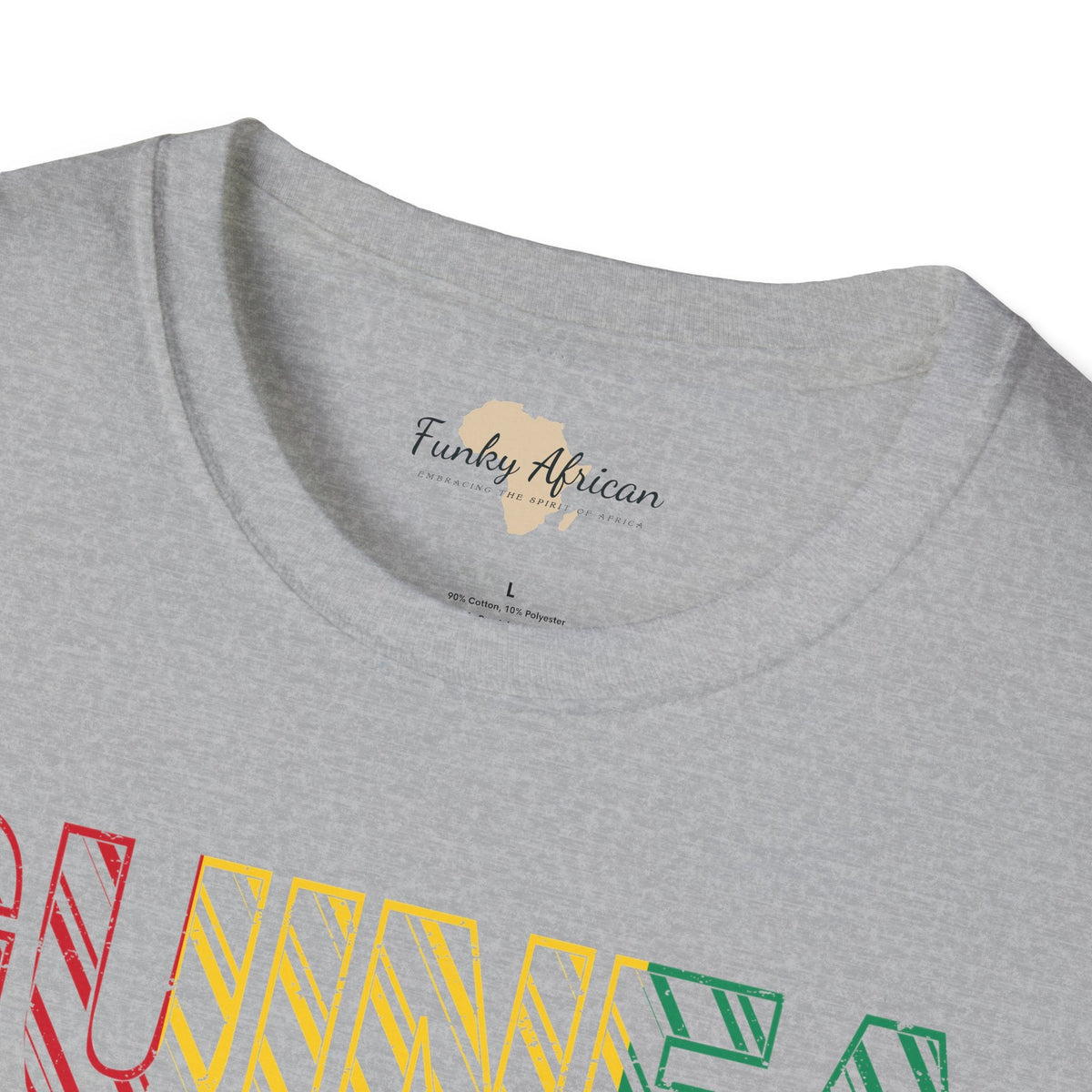 Guinea text unisex softstyle tee Funky African