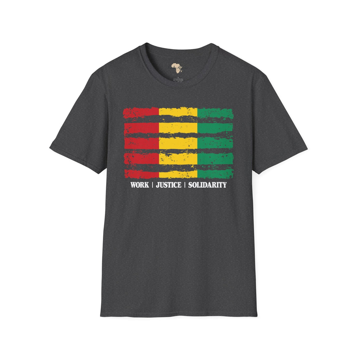 Guinean strip unisex softstyle tee Funky African