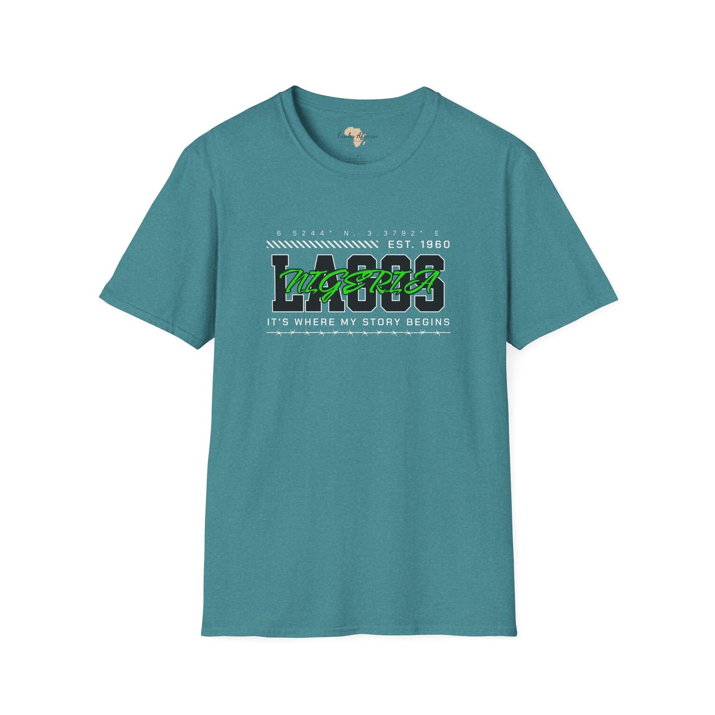 Lagos nigeria unisex softstyle tee