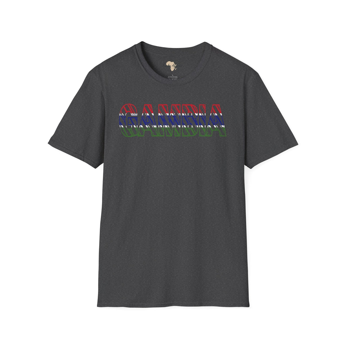 Gambia text unisex softstyle tee Funky African