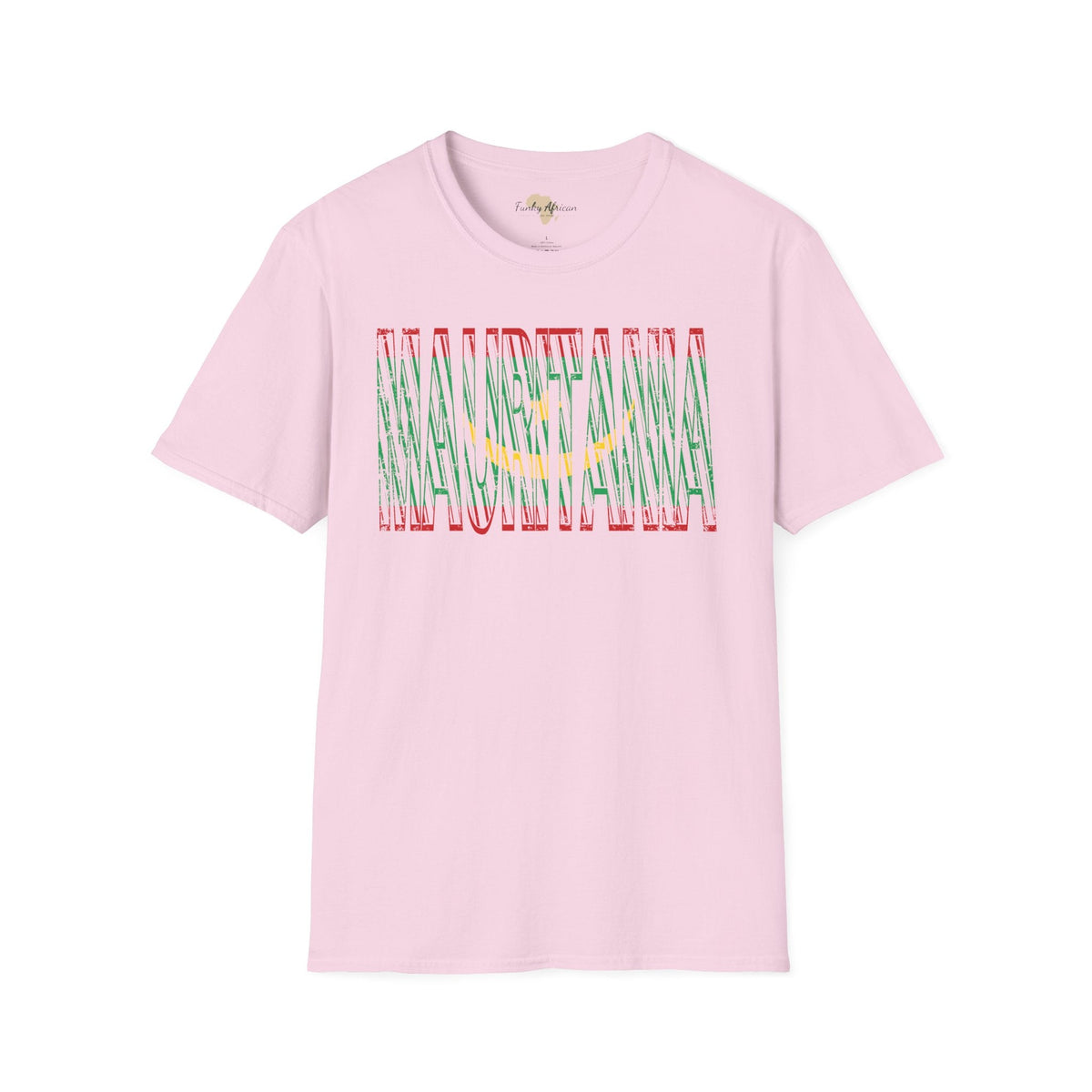 Mauritania text unisex softstyle tee Funky African