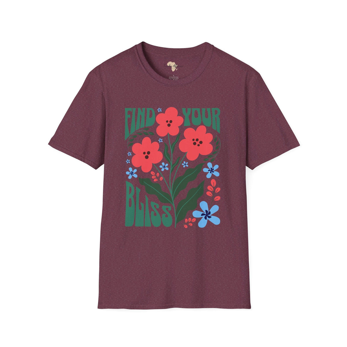 Find your bliss unisex softstyle tee Funky African