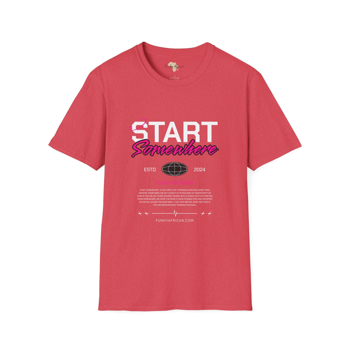 Just start unisex softstyle tee Funky African