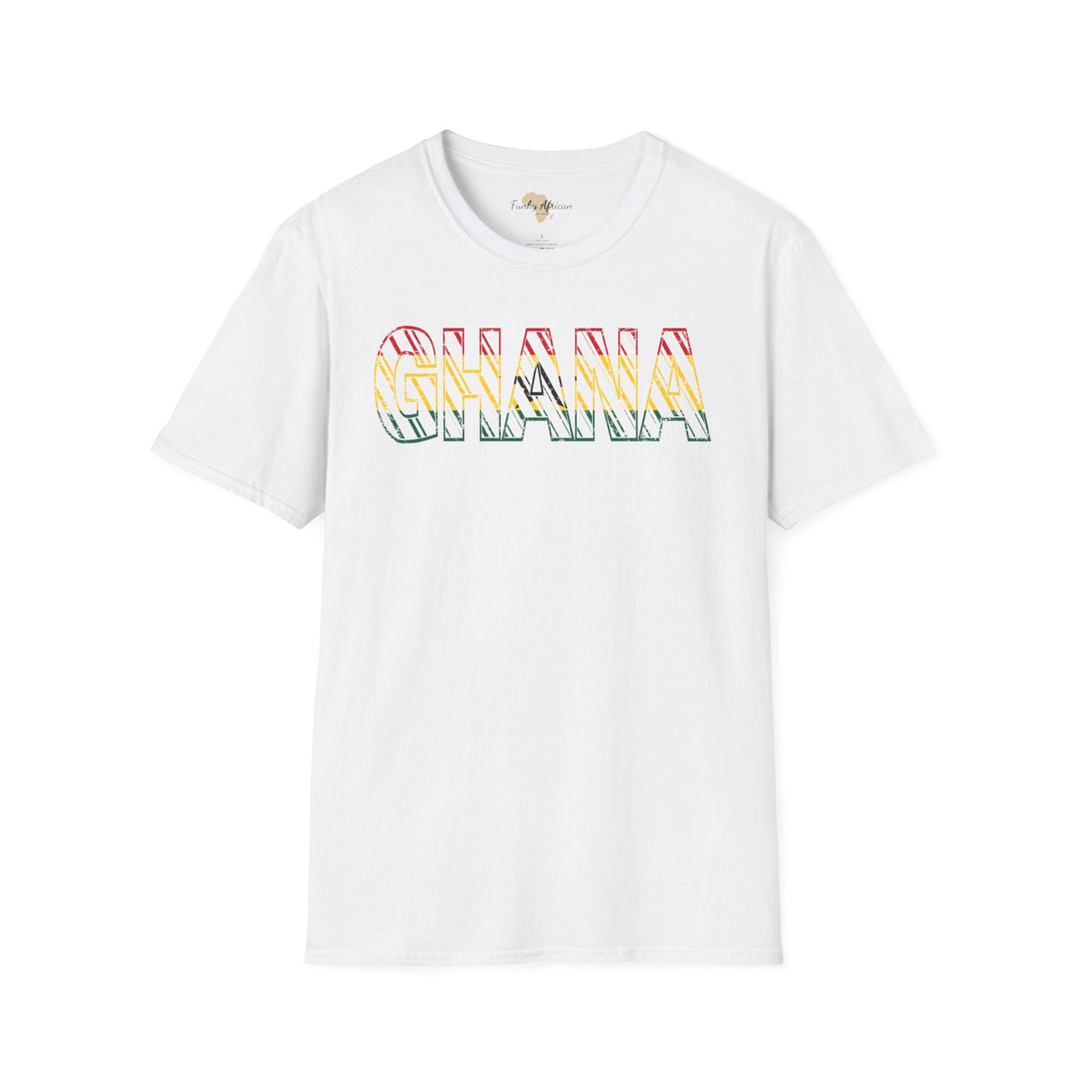 Ghana text unisex softstyle tee Funky African