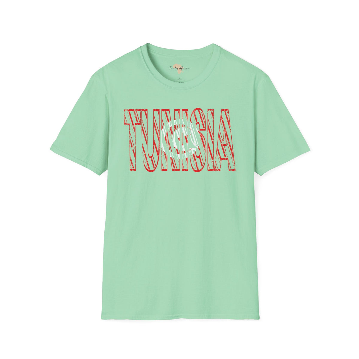 Tunisia text unisex softstyle tee Funky African