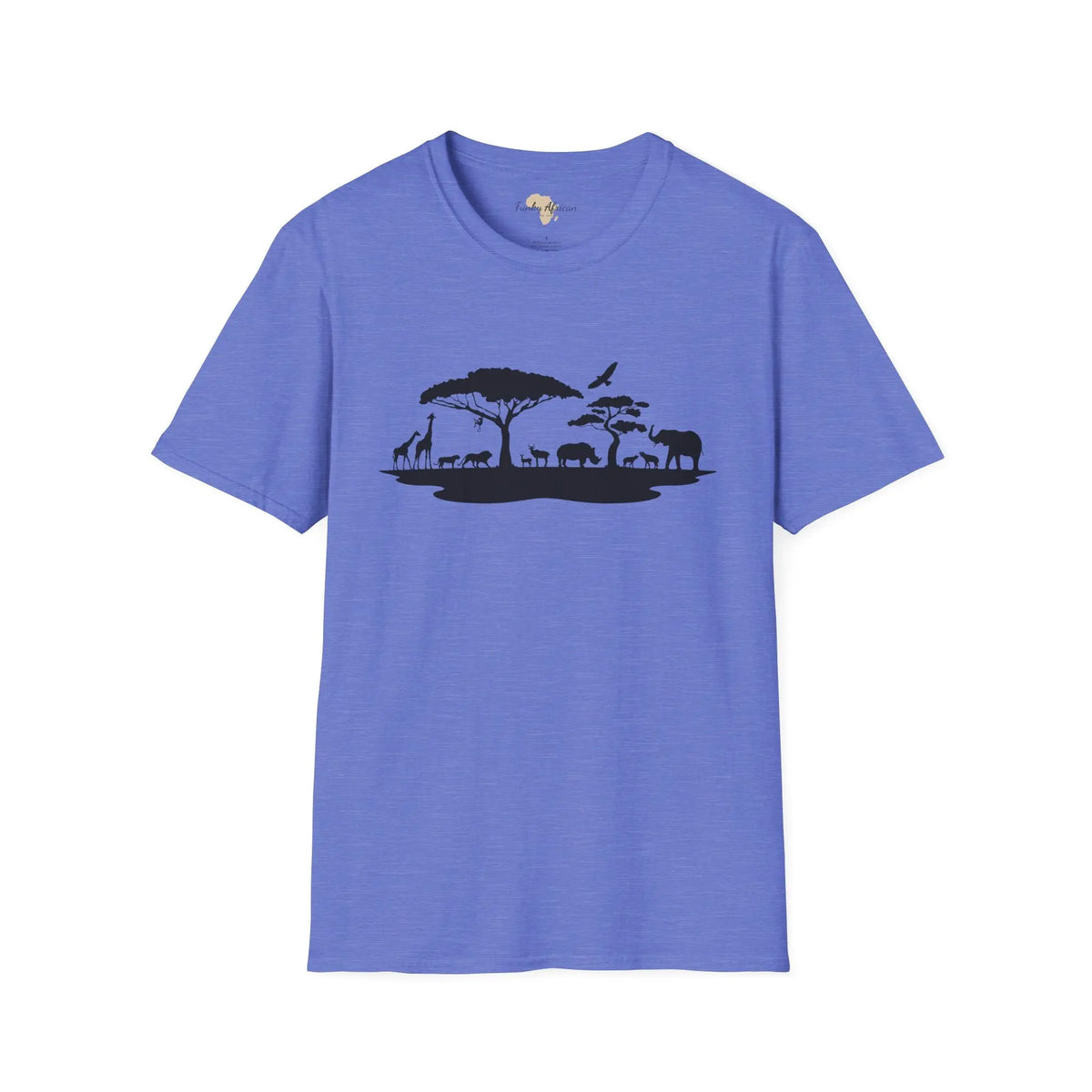 African jungle unisex softstyle tee Funky African
