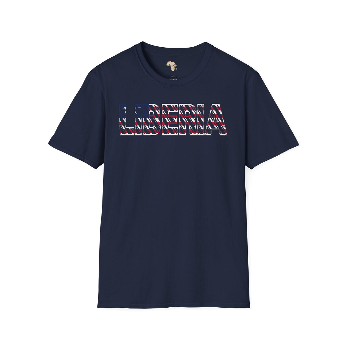 Liberia text unisex softstyle tee Funky African