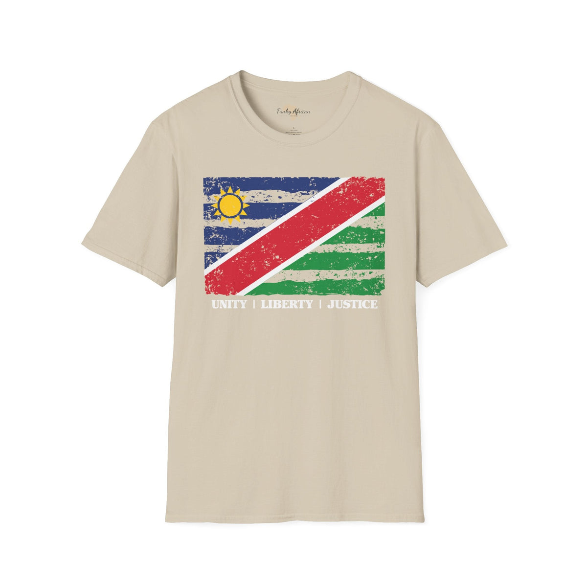 Namibia strip unisex softstyle tee Funky African