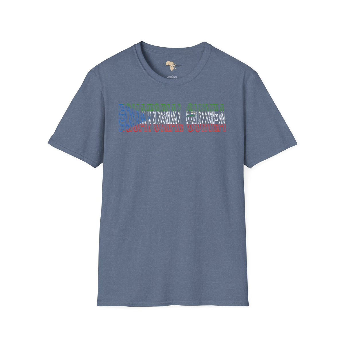 Equatorial Guinea text unisex softstyle tee Funky African